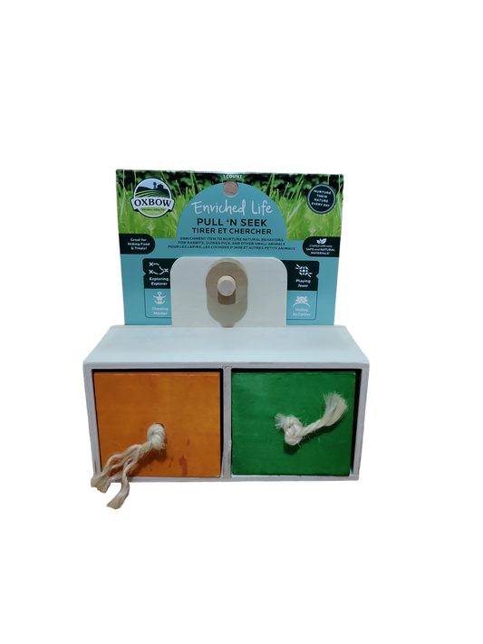 Pull 'N Seek - Oxbow Animal Health Enriched Life - Play Explore Chew Hide Toy