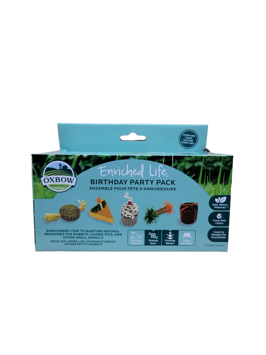 Birthday Party Pack - Explore Play Chew Hide - Oxbow Animal Health Enriched Life