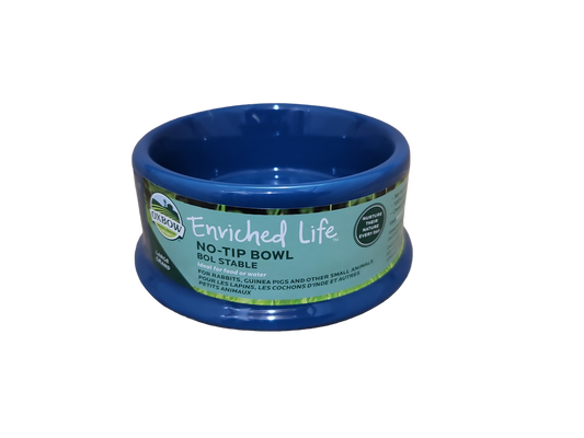 No-Tip Food Water Bowl - Large - Oxbow Animal Health Enriched Life