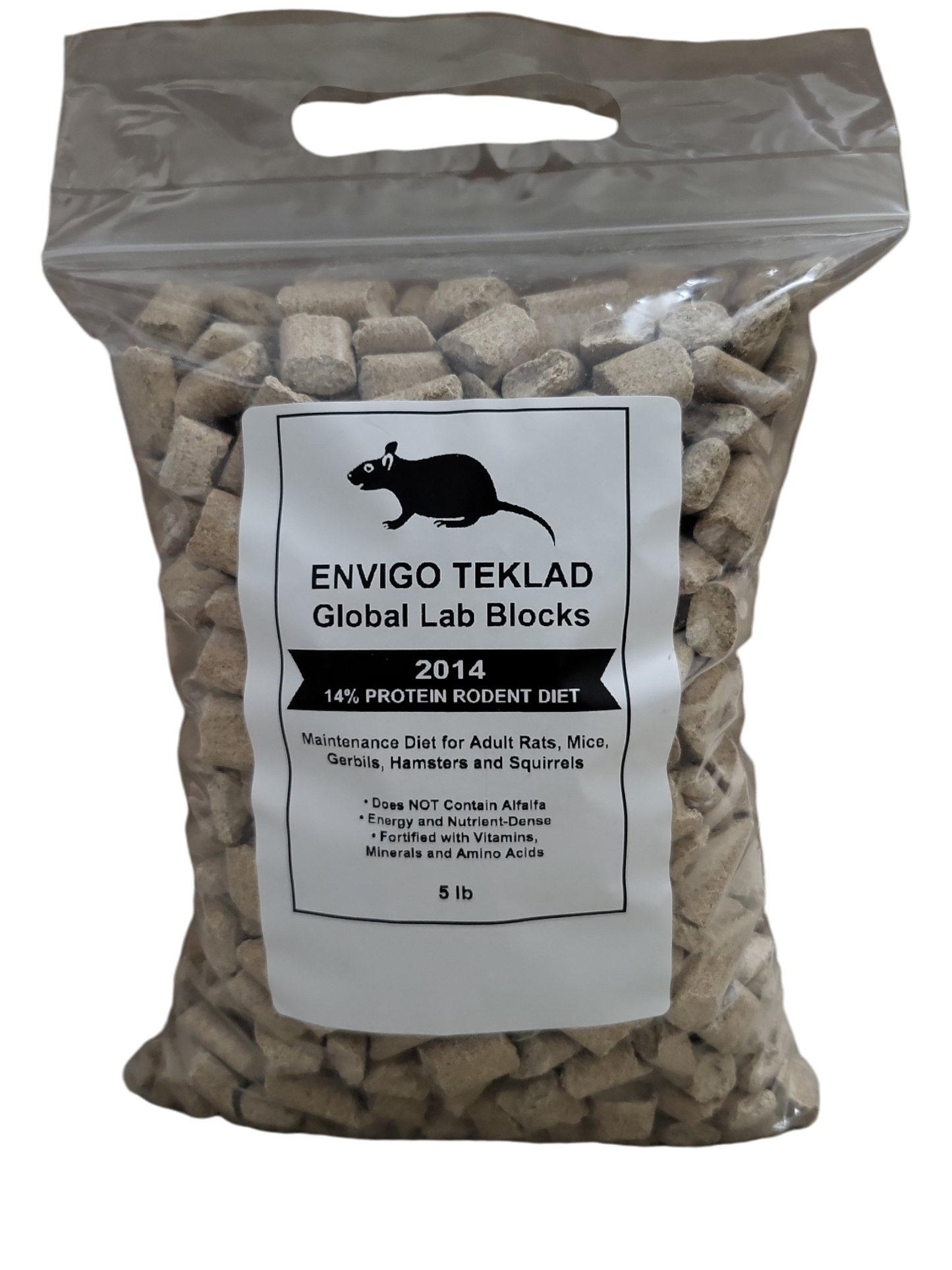 Envigo-Harlan Global Lab Blocks 14% Protein Rodent Diet - 5 lb Bag